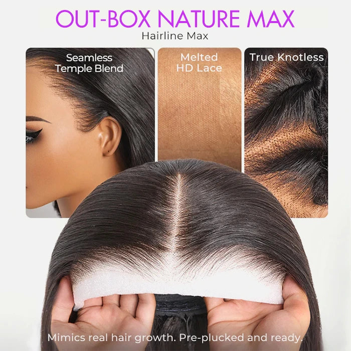 Glueless Lace Wig – Natural V-Shaped Hairline, Instant Glam! Ultra 250% Density for Natural Fullness