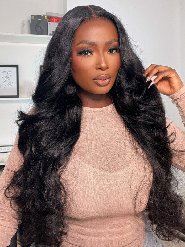13x6 Glueless Lace Front Wig with Pre-Installed Drawstring Dome Cap – 180% Density, Effortless Wear & Go – US Stock