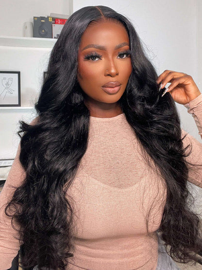 13x6 Glueless Lace Front Wig with Pre-Installed Drawstring Dome Cap – 180% Density, Effortless Wear & Go – US Stock