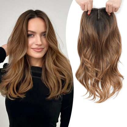 ✨2026 Loose Wavy Hair Topper – Lightweight, Seamless & Natural Scalp Look 👱‍♀️✨
