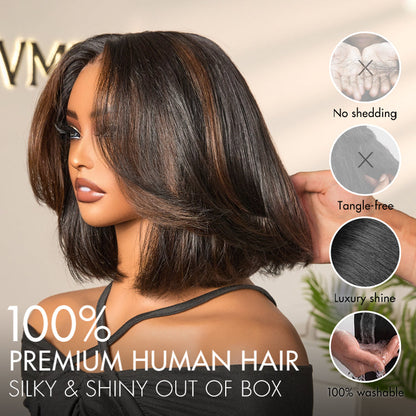 Highlight Bob Wig – Just Put It On. No Glue. No Scissors.