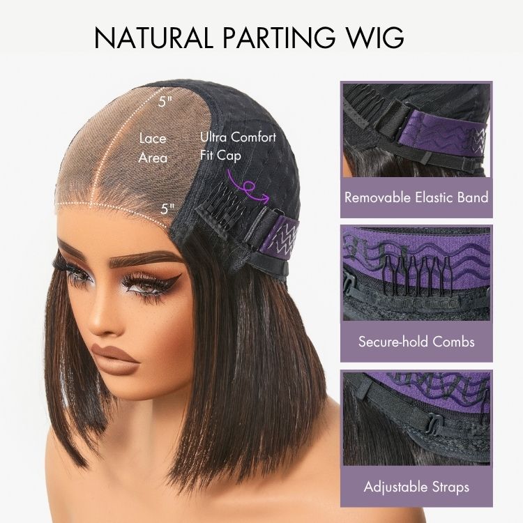 Highlight Bob Wig – Just Put It On. No Glue. No Scissors.