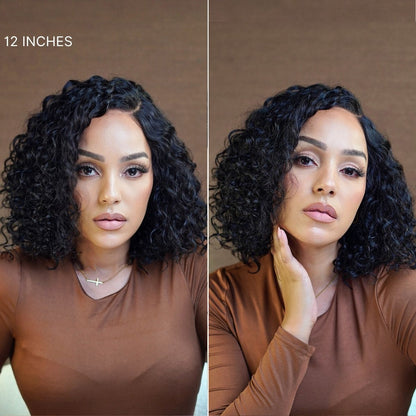 🇺🇸 SAGGIUS™ | Final Hours – 58% OFF Water Wave Short Bob HD Lace Wig | 100% Human Hair ✨