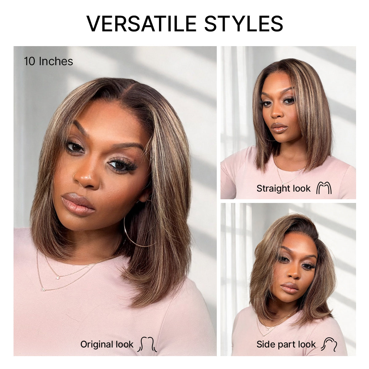 Highlight Bob Wig – Just Put It On. No Glue. No Scissors.