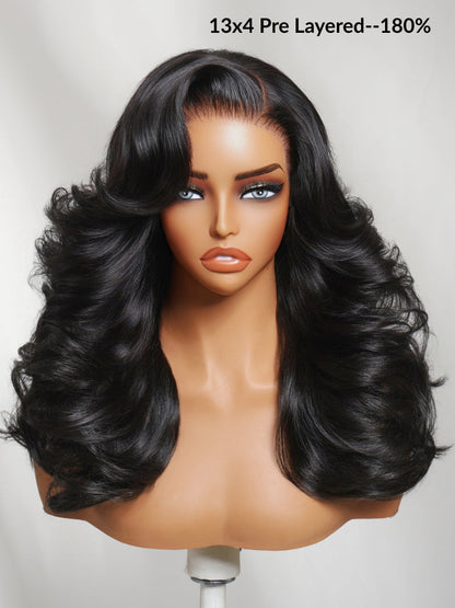 180% Density 13x4 Loose Wave Glueless Wig – Pre-Everything Lace, Elastic Drawstring, Ready-to-Wear