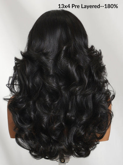 180% Density 13x4 Loose Wave Glueless Wig – Pre-Everything Lace, Elastic Drawstring, Ready-to-Wear