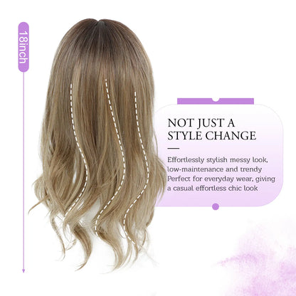 ✨2026 Loose Wavy Hair Topper – Lightweight, Seamless & Natural Scalp Look 👱‍♀️✨