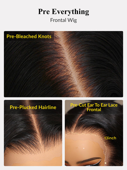 180% Density 13x4 Loose Wave Glueless Wig – Pre-Everything Lace, Elastic Drawstring, Ready-to-Wear