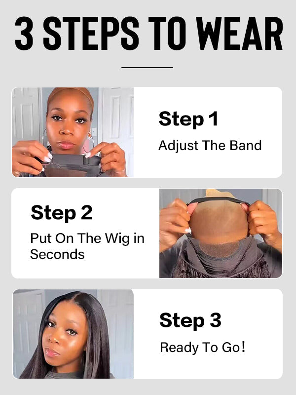 13x6 Glueless Lace Front Wig with Pre-Installed Drawstring Dome Cap – 180% Density, Effortless Wear & Go – US Stock