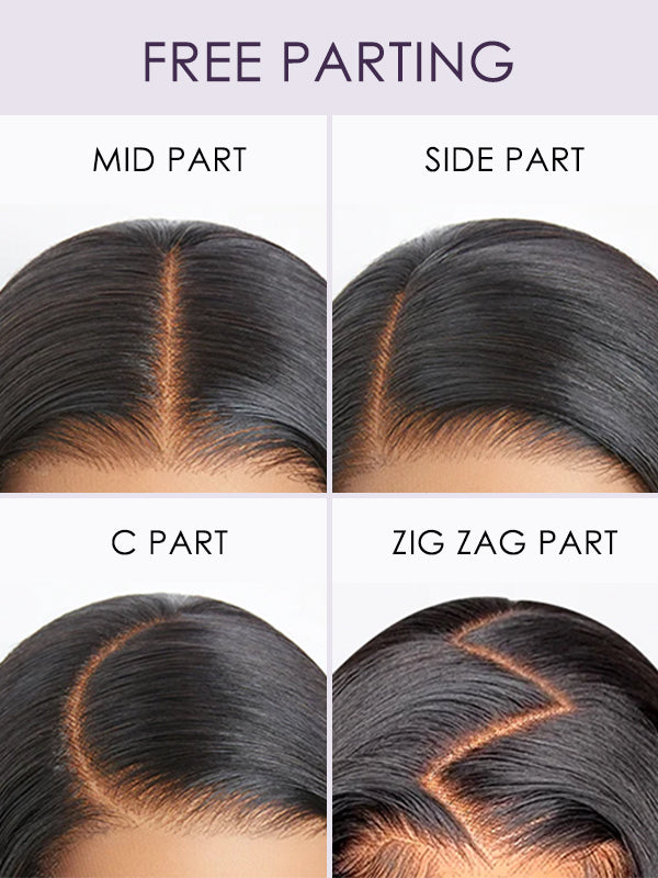 13x6 Glueless Lace Front Wig with Pre-Installed Drawstring Dome Cap – 180% Density, Effortless Wear & Go – US Stock