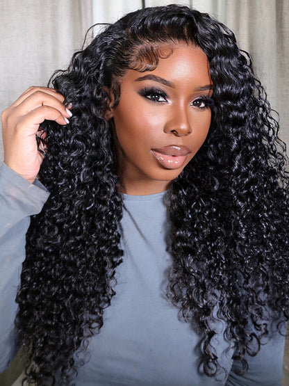 13x6 Glueless Lace Front Wig with Pre-Installed Drawstring Dome Cap – 180% Density, Effortless Wear & Go – US Stock